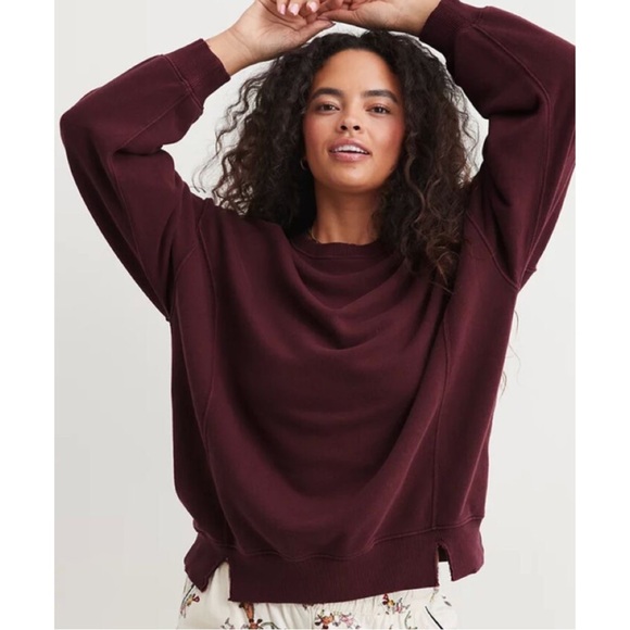 aerie Sweaters - New! AERIE • The Chill Crew Sweatshirt in Royal Berry • XXS